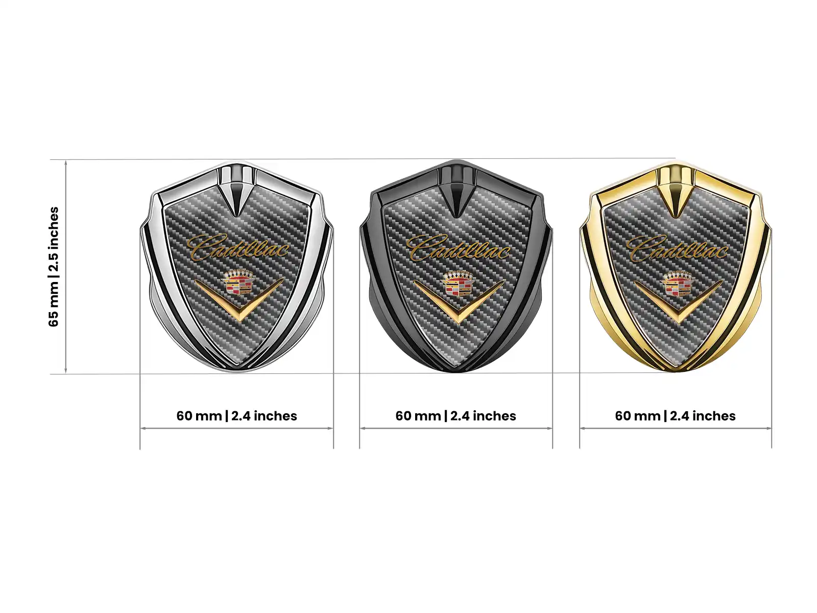 Cadillac Abzeichen Selbstklebend Max Design Aus Edelstahl